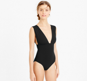 Plunge V Neck One Piece - J.Crew - Swimsuits Perfect for Breast Feeding Moms - Mama Bird Box - Gifts for Pregnant and New Moms