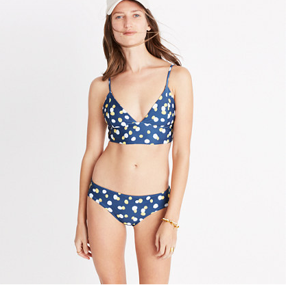 Plunge Longline Bikini - Madewell x Bikyni - Swimsuits Perfect for Breast Feeding Moms - Mama Bird Box - Gifts for Pregnant and New Moms